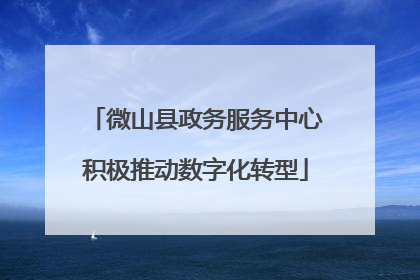 微山县政务服务中心积极推动数字化转型