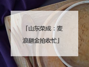山东荣成：麦浪翻金抢收忙
