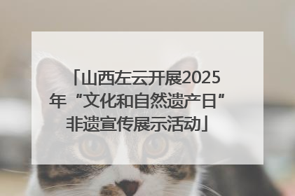 山西左云开展2025年“文化和自然遗产日”非遗宣传展示活动