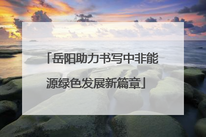 岳阳助力书写中非能源绿色发展新篇章