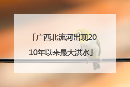 广西北流河出现2010年以来最大洪水