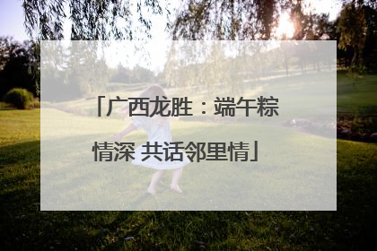 广西龙胜：端午粽情深 共话邻里情