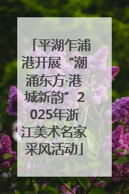 平湖乍浦港开展“潮涌东方·港城新韵”2025年浙江美术名家采风活动