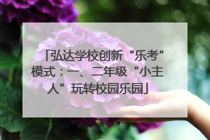弘达学校创新“乐考”模式：一、二年级“小主人”玩转校园乐园