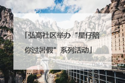 弘高社区举办“星仔陪你过暑假”系列活动