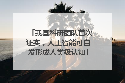 我国科研团队首次证实，人工智能可自发形成人类级认知