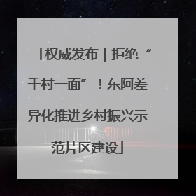 权威发布｜拒绝“千村一面”！东阿差异化推进乡村振兴示范片区建设