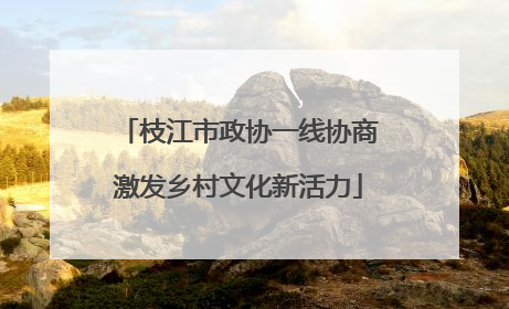 枝江市政协一线协商激发乡村文化新活力