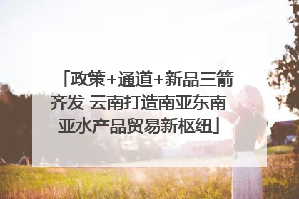 政策+通道+新品三箭齐发 云南打造南亚东南亚水产品贸易新枢纽
