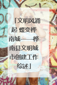 文明风涌起 蝶变桦南城——桦南县文明城市创建工作综述