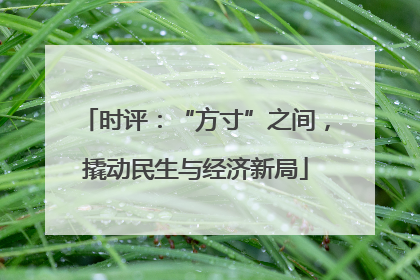 时评：“方寸”之间，撬动民生与经济新局