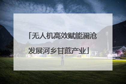 无人机高效赋能澜沧发展河乡甘蔗产业