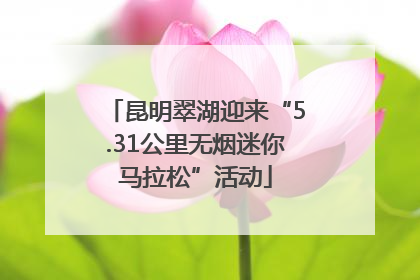 昆明翠湖迎来“5.31公里无烟迷你马拉松”活动