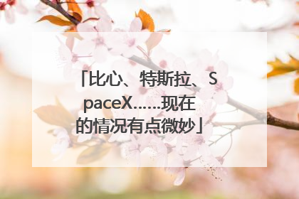 比心、特斯拉、SpaceX……现在的情况有点微妙
