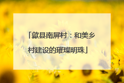 歙县南屏村：和美乡村建设的璀璨明珠