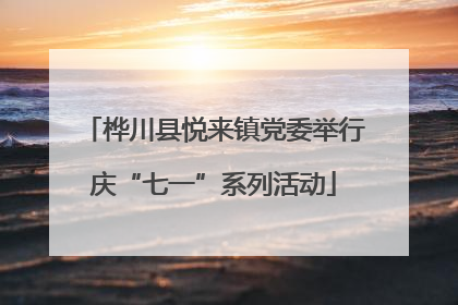 桦川县悦来镇党委举行庆“七一”系列活动
