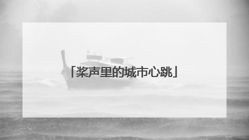 桨声里的城市心跳