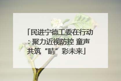 民进宁德工委在行动：聚力近视防控 童声共筑“睛”彩未来