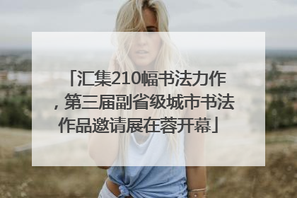汇集210幅书法力作，第三届副省级城市书法作品邀请展在蓉开幕