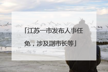 江苏一市发布人事任免，涉及副市长等