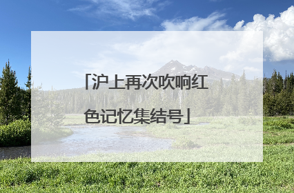 沪上再次吹响红色记忆集结号