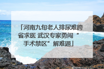 河南九旬老人排尿难跨省求医 武汉专家勇闯“手术禁区”解难题