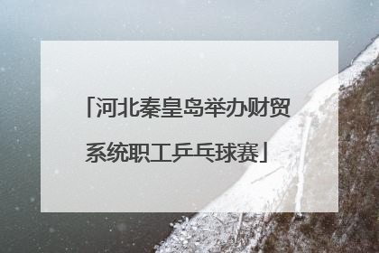 河北秦皇岛举办财贸系统职工乒乓球赛