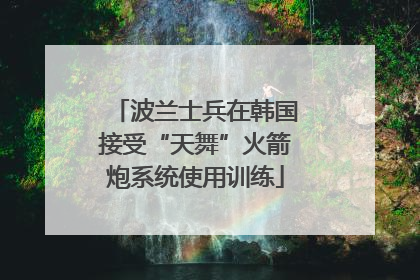 波兰士兵在韩国接受“天舞”火箭炮系统使用训练