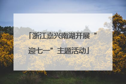 浙江嘉兴南湖开展“迎七一”主题活动
