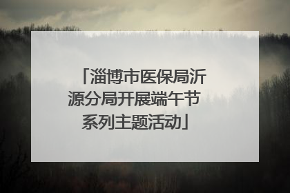 淄博市医保局沂源分局开展端午节系列主题活动