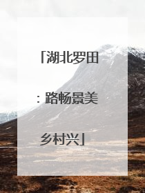 湖北罗田：路畅景美乡村兴