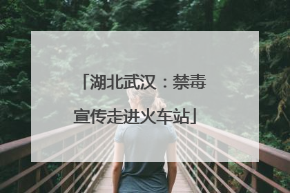 湖北武汉：禁毒宣传走进火车站