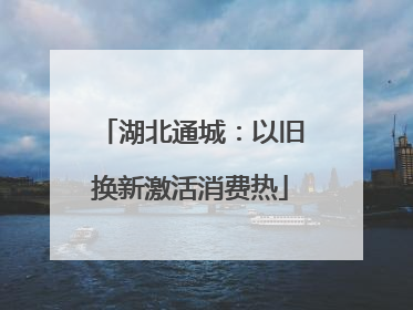 湖北通城：以旧换新激活消费热