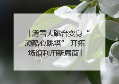 滑雪大跳台变身“顽酷心跳塔” 开拓场馆利用新局面