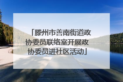 滕州市善南街道政协委员联络室开展政协委员进社区活动