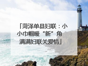 菏泽单县妇联：小小巾帼暖“新”角 满满妇联关爱情