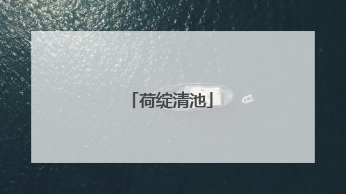 荷绽清池