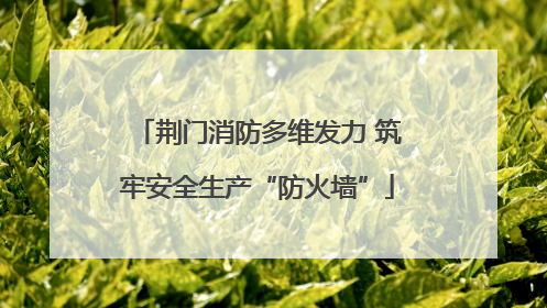 荆门消防多维发力 筑牢安全生产“防火墙”