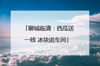 聊城临清：西瓜送一线 冰块进车间