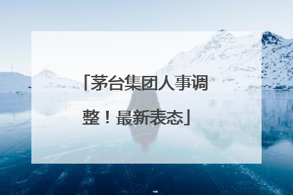 茅台集团人事调整！最新表态