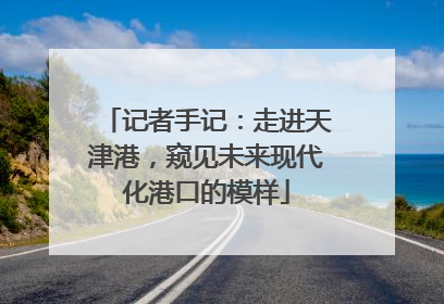 记者手记：走进天津港，窥见未来现代化港口的模样