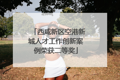 西咸新区空港新城人才工作创新案例荣获二等奖