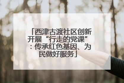 西津古渡社区创新开展“行走的党课”：传承红色基因、为民做好服务