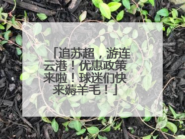 追苏超，游连云港！优惠政策来啦！球迷们快来薅羊毛！
