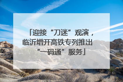 迎接“刀迷”观演，临沂增开高铁专列推出“一码通”服务