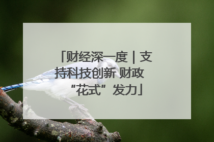 财经深一度｜支持科技创新 财政“花式”发力