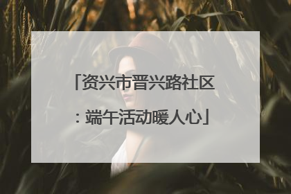 资兴市晋兴路社区：端午活动暖人心