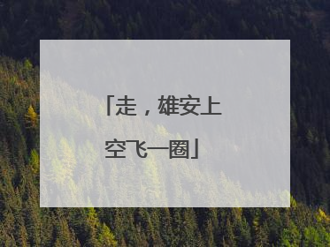 走，雄安上空飞一圈