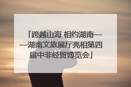 跨越山海 相约湖南——湖南文旅展厅亮相第四届中非经贸博览会