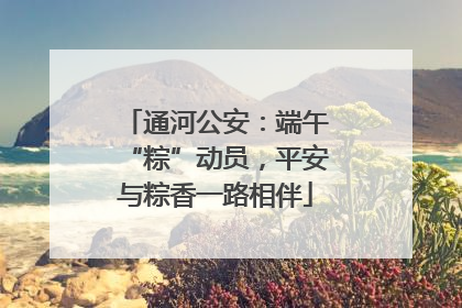 通河公安：端午“粽”动员，平安与粽香一路相伴